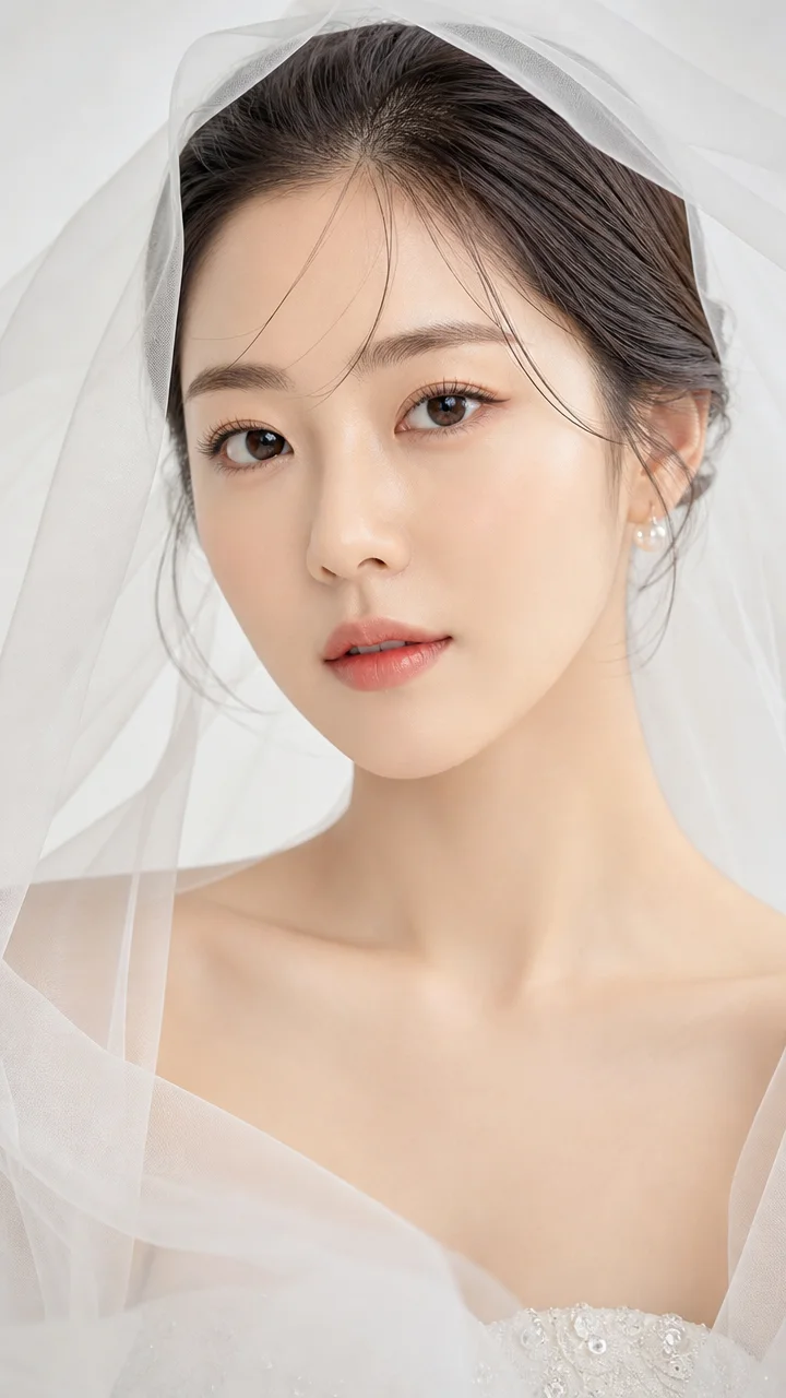셀프 웨딩 드레스 베일
