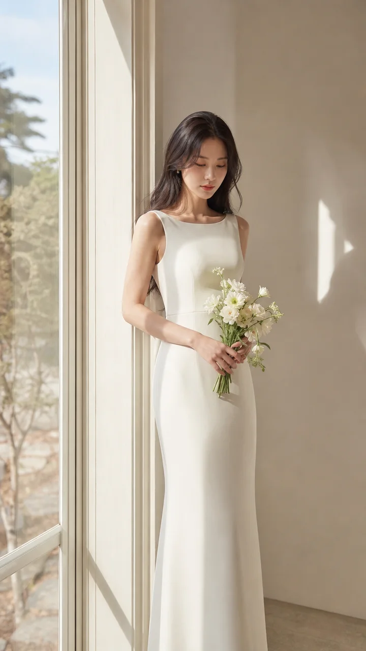 야외 웨딩 사진 이동 동선 가로수길